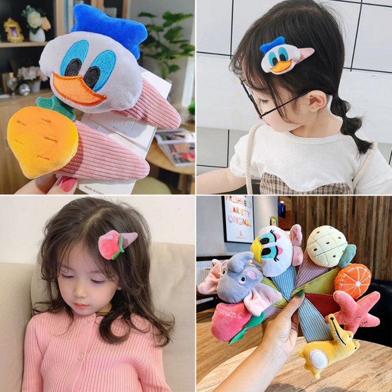 Kẹp Tóc Hình Mặt Cô Gái Dễ Thương