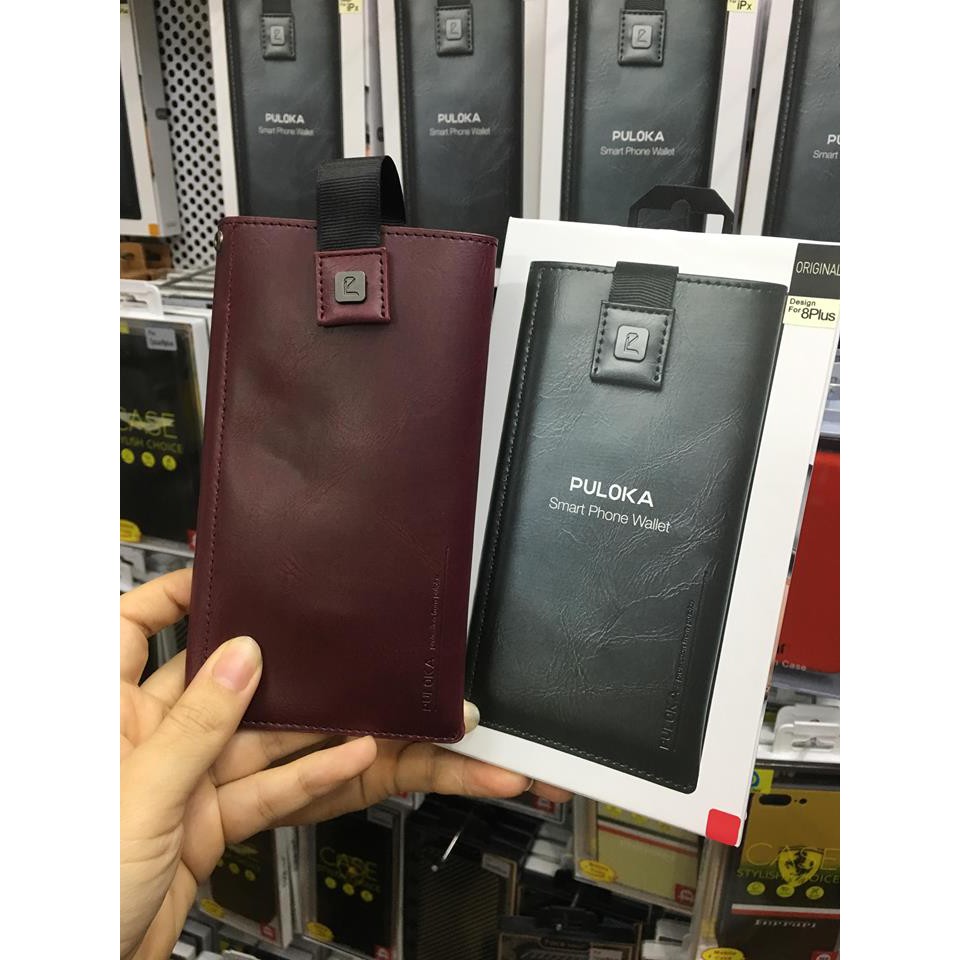 Bao Da Rút Hiệu Puloka Cho Điện Thoại Iphone 7 Plus/XS MAX