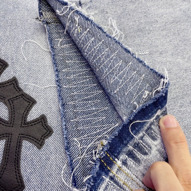 Quần jeans Chrom Heart cao cấp full tag túi