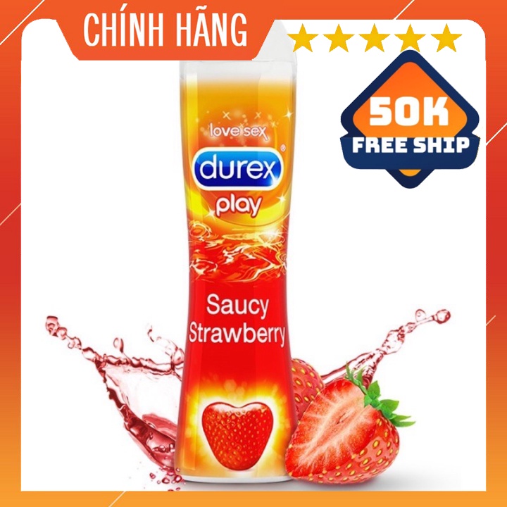 Gel Bôi Trơn Durex Play Saucy Strawberry 100ml