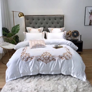 Bộ chăn ga lụa satin Hoàng gia (7 màu)