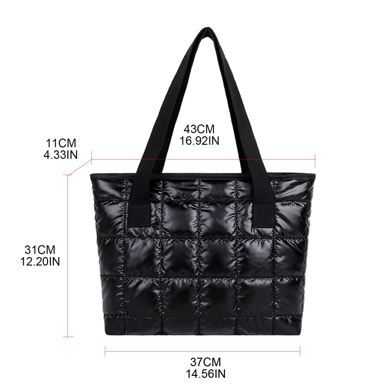 Túi Xách Cỡ Lớn Màu Trơn Bằng Nylon Thời Trang
