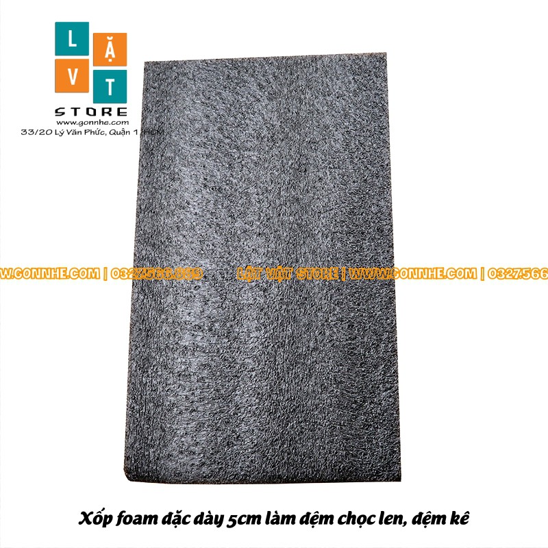 Miếng xốp foam đen đặc làm đệm chọc len, châm cứu, giữ kim - Có 2 kích thước