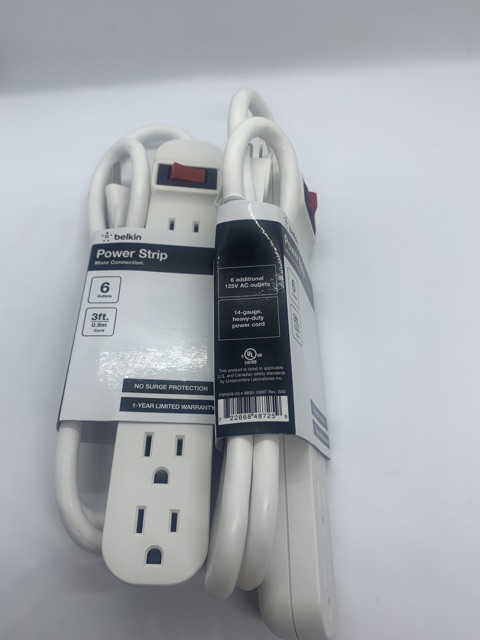 Ổ cắm điện chính hãng Belkin Power Strip 6 lỗ hàng US