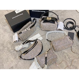 Túi xách Wang đá khâu tay lấp lánh