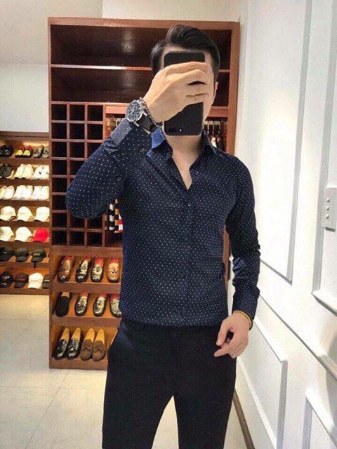 Áo Sơ Mi Nam hoạ tiết Chấm Bi Cao Cấp [ Cung Cấp Sỉ Toàn Quốc] | BigBuy360 - bigbuy360.vn