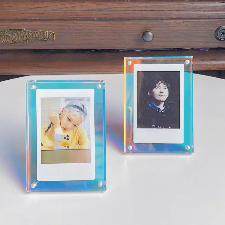 Khung ảnh Acrylic trong suốt để bàn, có từ tính và giá đỡ - Acrylic Frame