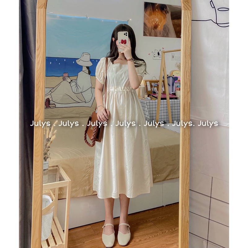 [Mã SKAMA06 giảm 8% tối đa 50K đơn 250K] Váy babydoll rút eo dáng dài (ảnh thật shop chụp kèm video) | BigBuy360 - bigbuy360.vn