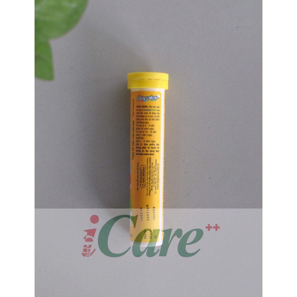 BOCALEX MULTIVITAMIN BỔ SUNG VITAMIN TỔNG HỢP CHO CƠ THẺ DẠNG VIÊN SỦI
