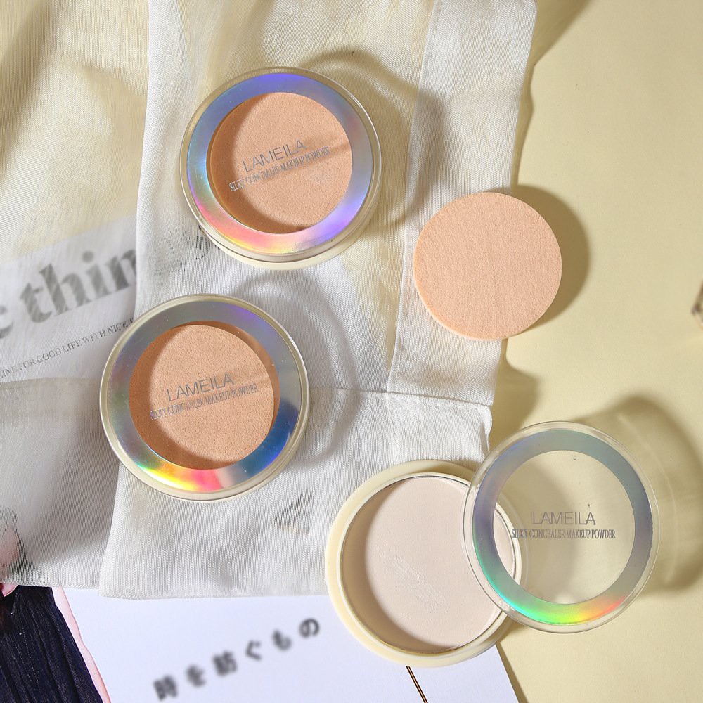 Phấn Nền Nén Lameila Ánh Vàng 5048 Kèm Bông Nội Địa | BigBuy360 - bigbuy360.vn