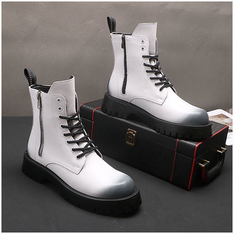 Giày Bốt Martin Da Đế Dày Thời Trang Mùa Thu 2022 Cho Nam