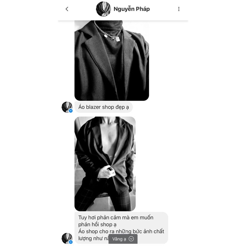 ÁO BLAZER OAO ĐEN TRƠN NoBrand