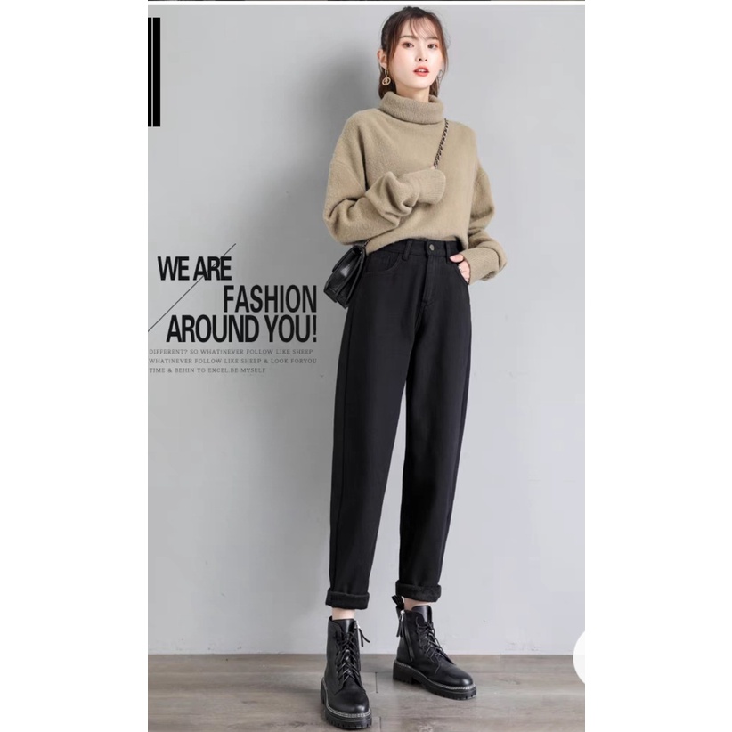 Quần bò baggy nữ quần jean đen baggy nữ quần jeans nữ lưng cao cạp cao quần nữ đẹp hot 2022 HoHaJean22 | BigBuy360 - bigbuy360.vn