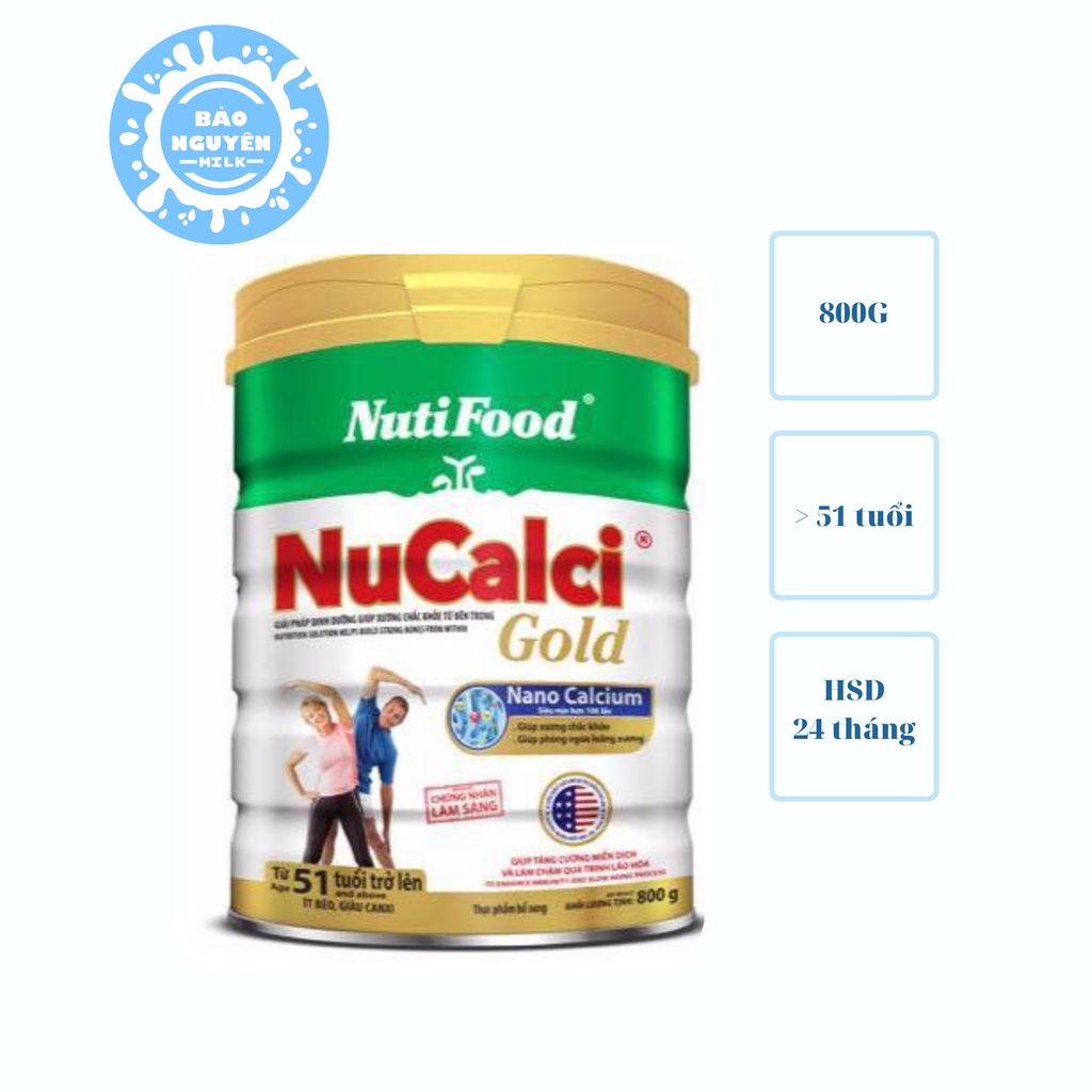 [SỮA CHO NGƯỜI GIÀ] Sữa bột Nucalci Gold 800g