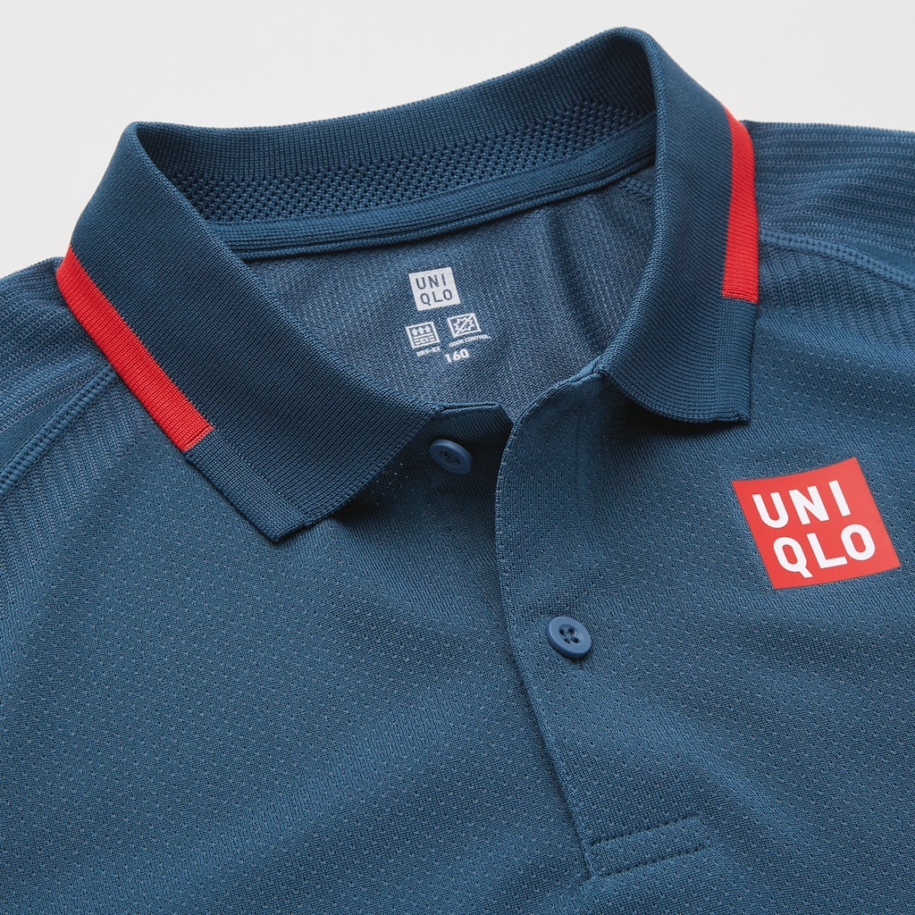 [Auth Uniqlo] Áo thể thao Tennis Uniqlo Roger Federer - Trẻ Em - Giải Pháp 2021