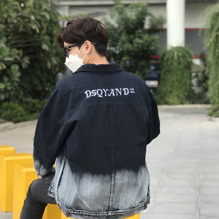 Áo Khoác Jeans Loang Ulzzang Phong Cách Unisex Cho Cả Nam Và Nữ Vải Jeans Xuất Dày Dặn [AKBN13]