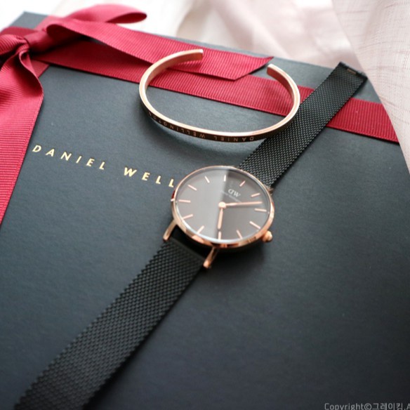 Đồng Hồ Nữ Daniel Wellington Classic Petite Ashfield Rose Gold & Cuff DW V1 Chính Hãng - OtisWatch