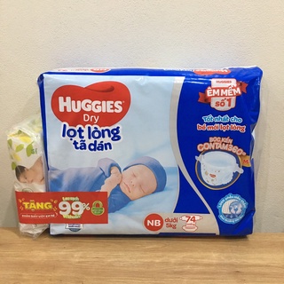 Tã dán sơ sinh Huggies NB74