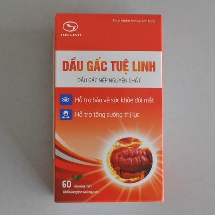 [Hàng Chính Hãng] Dầu gấc Tuệ Linh - chai 60 viên