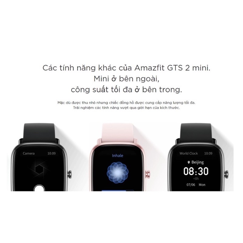 [CÓ SẴN - NOWSHIP] Đồng Hồ Thông Minh Huami Amazfit GTS 2 Mini | Bản Quốc Tế | Hàng Chính Hãng | Bảo Hành 12 Tháng