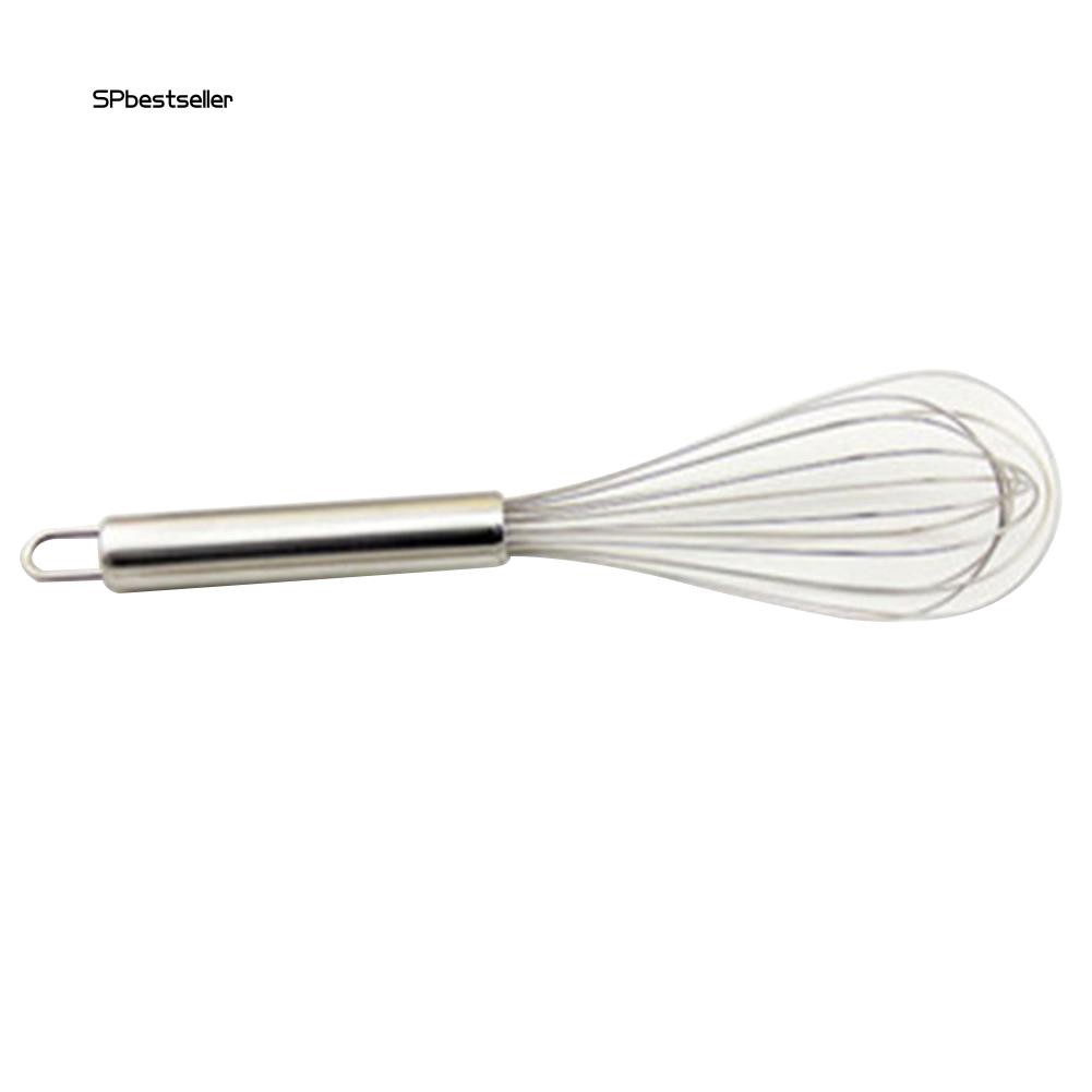 Dụng cụ đánh trứng cầm tay bằng thép không gỉ 8/10/12&quot; tiện dụng