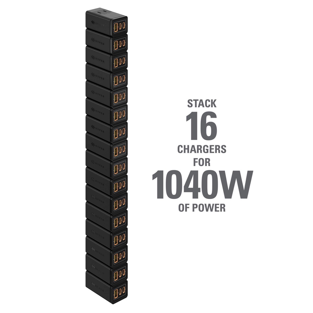 Sạc Đa Cổng HyperJuice GaN 65W Stackable 2C1A