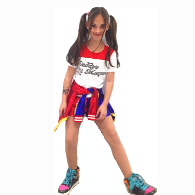 Cô gái Quần áo Harley Quinn Trang phục Cosplay Suicide Squad Halloween Party Dress