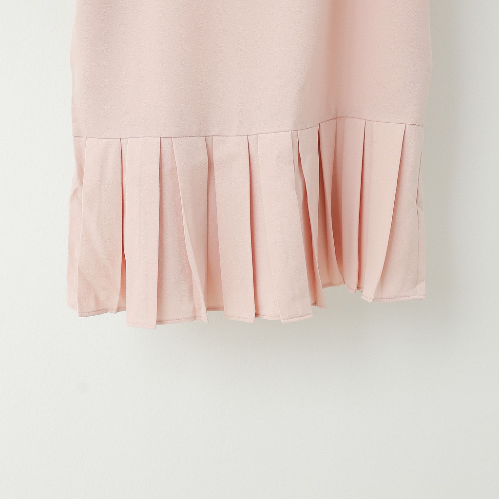 Váy Nữ Momoco Nấm Lêch Vai Có Dây - Hồng Pastel - M1671