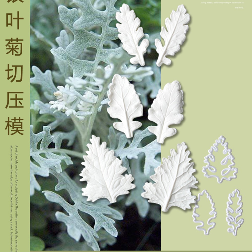 Kalaien Khuôn Silicon Làm Kẹo Đường Hình Hoa cineraria