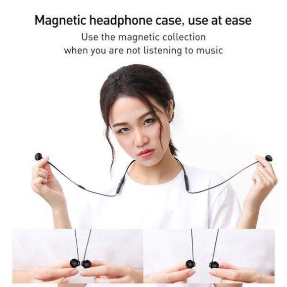 Tai nghe Bluetooth thể thao Baseus Encok Wireless Earphone S11A Sport (IP5X, Waterproof, Bluetooth 4.2 Neckband Earphone