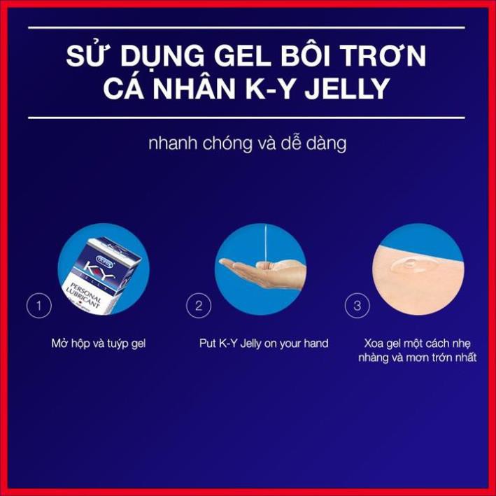 Gel bôi trơn Durex KY 50ml Thailand cho nam nữ tăng khoái cảm, kéo dài thời gian an toàn hiệu quả cao