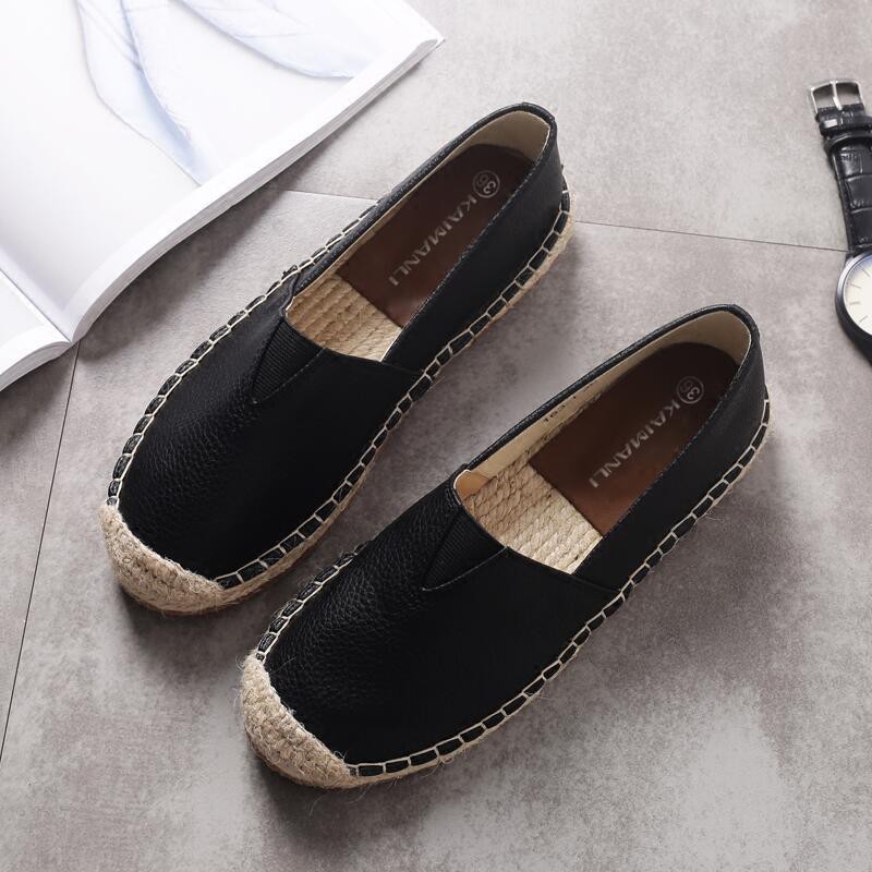 Giày Lười Đan Cói Đế Bằng Thời Trang 2020 | BigBuy360 - bigbuy360.vn