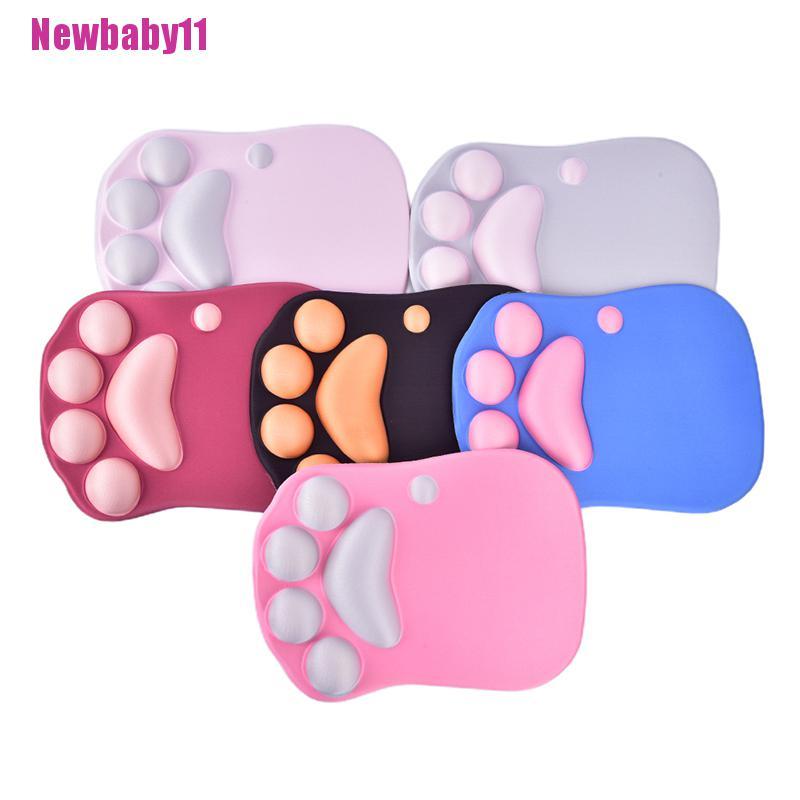 Đệm Lót Chuột Bằng Silicone Gel Mềm Hình Dấu Chân Mèo Cho Bé Sơ Sinh 11