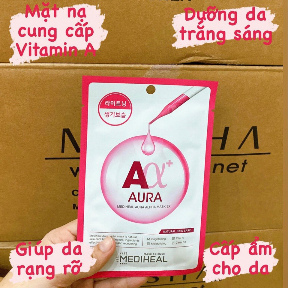 Mặt nạ Mediheal Alpha Mask EX 23ml cấp ẩm, dưỡng da Hàn Quốc chính hãng