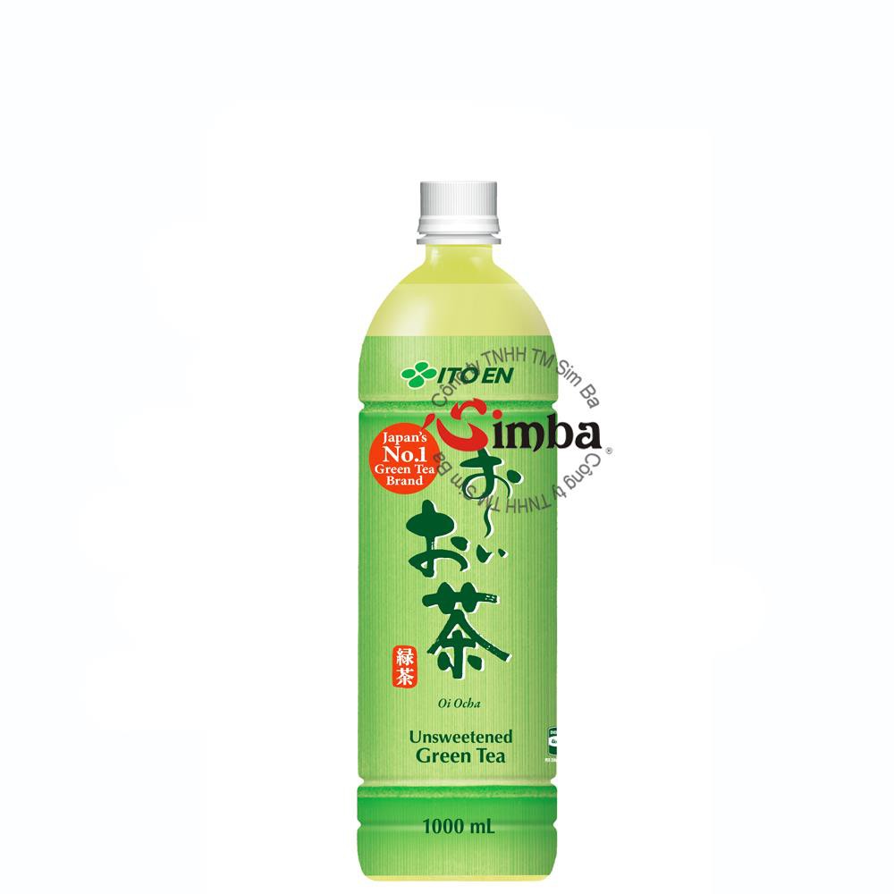 Nước uống trà xanh Oi Ocha Green Tea đóng chai (ITOEN) 1Lit Thái Lan