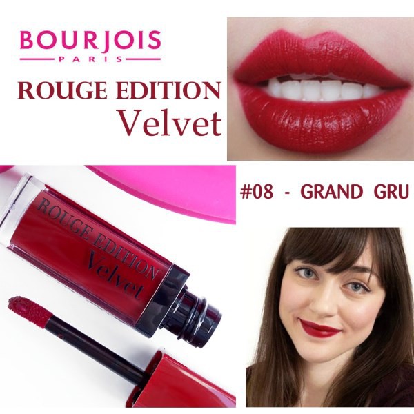 Son Bourjois Velvet BJ no.08 ĐỎ CHERRY