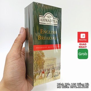 [HSD T11/2023] Trà túi lọc Ahmad English Breakfast hộp 25 gói