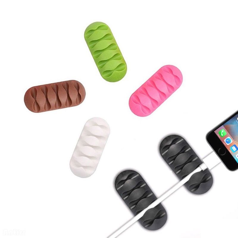 Kẹp giữ dây cáp 5 lỗ màu sắc đơn giản tiện dụng
