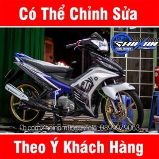 Tem Trùm Exciter 135 Trắng Đen