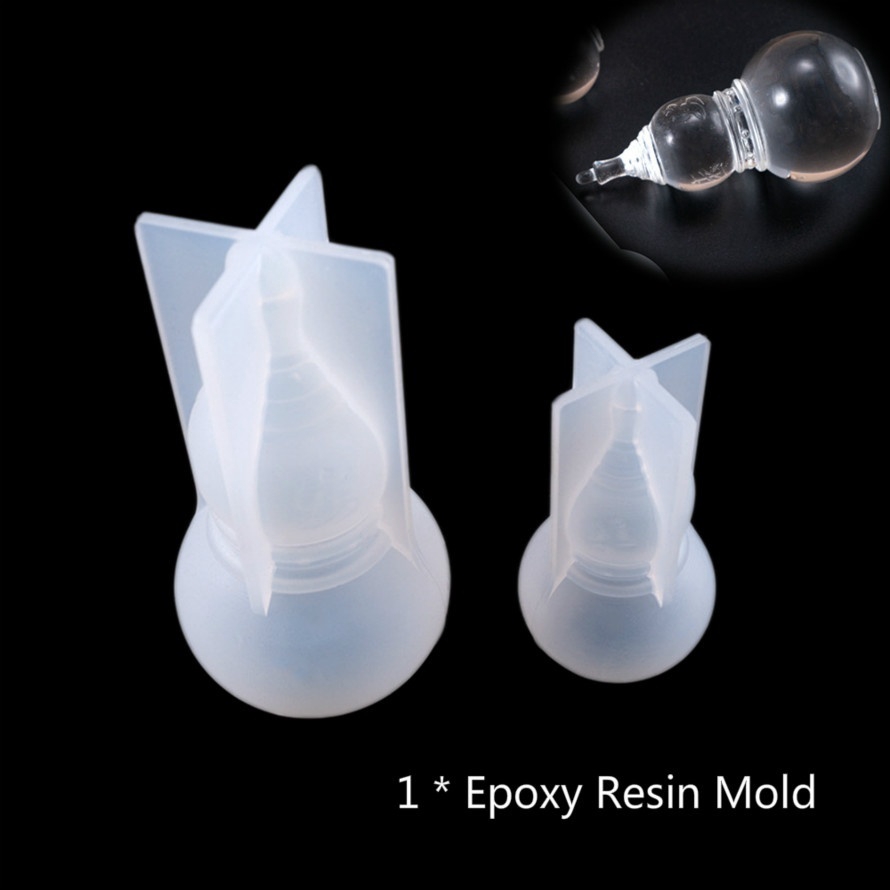 1 Khuôn Silicone Hình Quả Bầu Hồ Lô 3d Làm Trang Sức Thủ Công