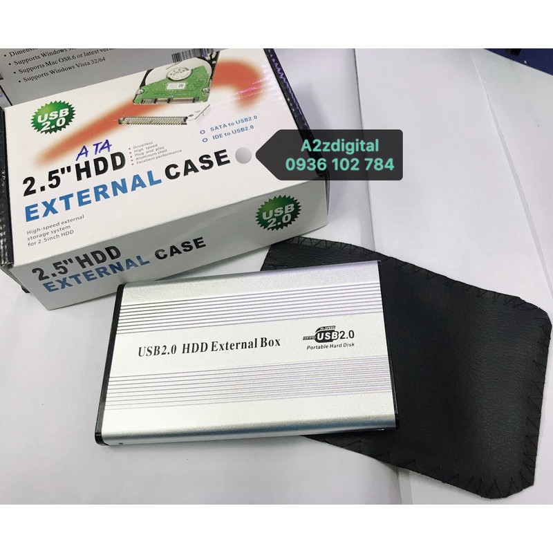 HỘP ĐỰNG Ổ CỨNG HDD 2.5 INCH ATA VỎ NHÔM CHO MÁY TÍNH | BigBuy360 - bigbuy360.vn