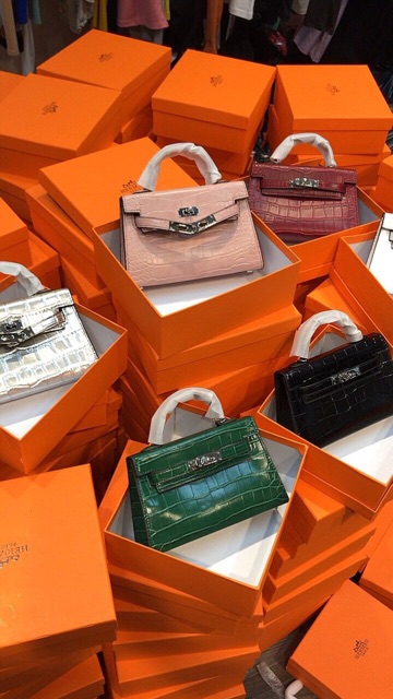 Túi Hm da cá sấu Super ảnh thật fullbox