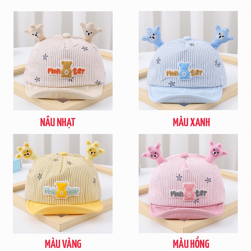 Mũ lưỡi trai gấu cho bé 6 tháng tuổi đến 24 tháng tuổi - LT3