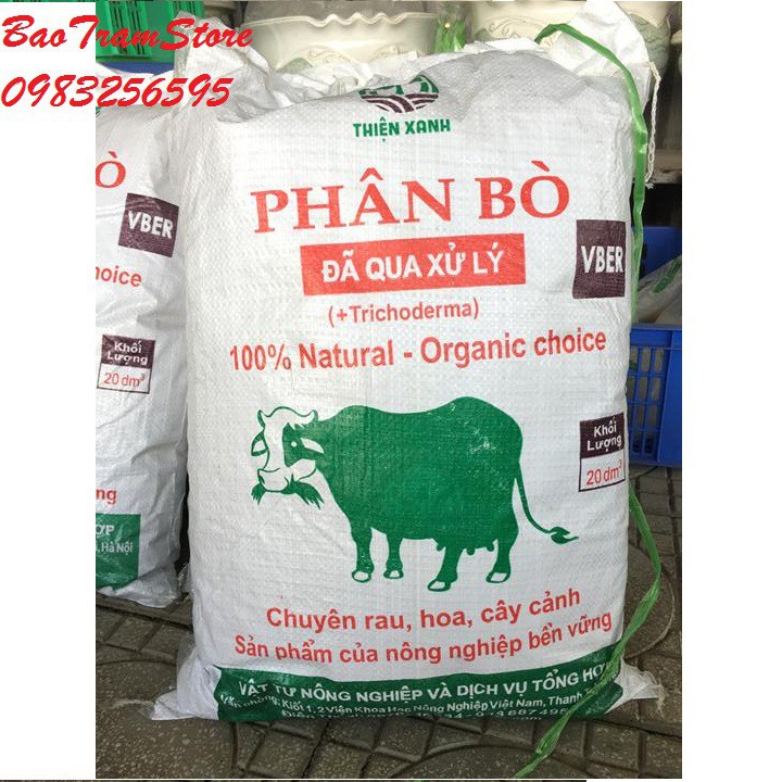 Bán sỉ Phân bò sạch đã qua xử lý túi 20 dm3 - 20 lít hàng nhập khẩu, hàng chính hãng.