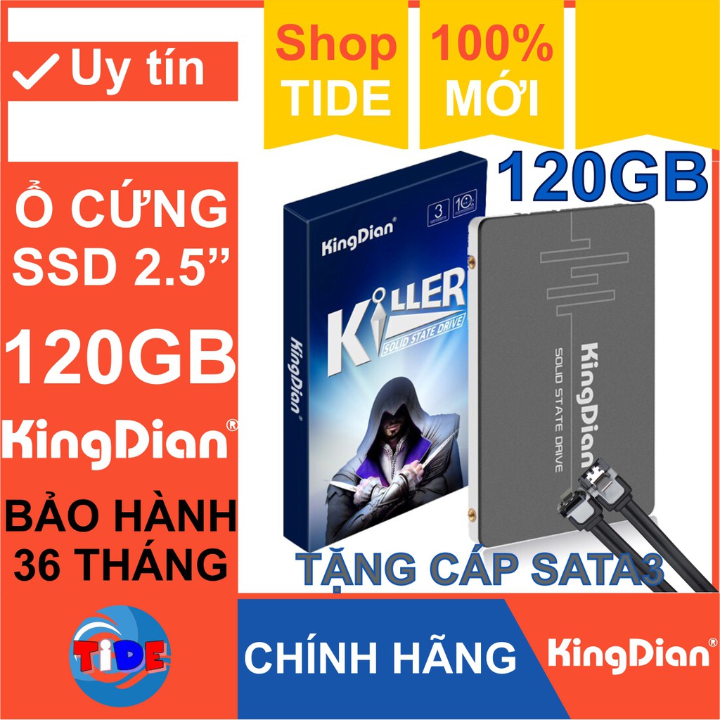 Ổ cứng SSD 120GB KingDian S280 Sata3 – CHÍNH HÃNG – Bảo hành 3 năm – SSD 120GB – Tặng cáp dữ liệu Sata 3.0 | WebRaoVat - webraovat.net.vn