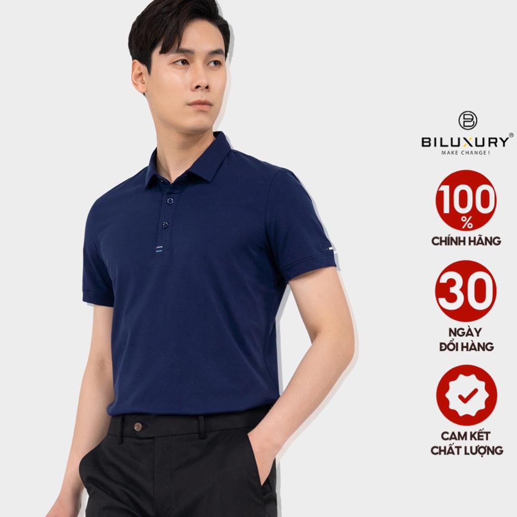 Áo polo nam Biman by Biluxury thun ngắn tay body fit form chuẩn thoáng khí thoải mái vận động 5APCB001TTS 🔥