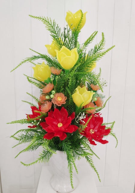 Chậu hoa pha lê cao 45-50cm