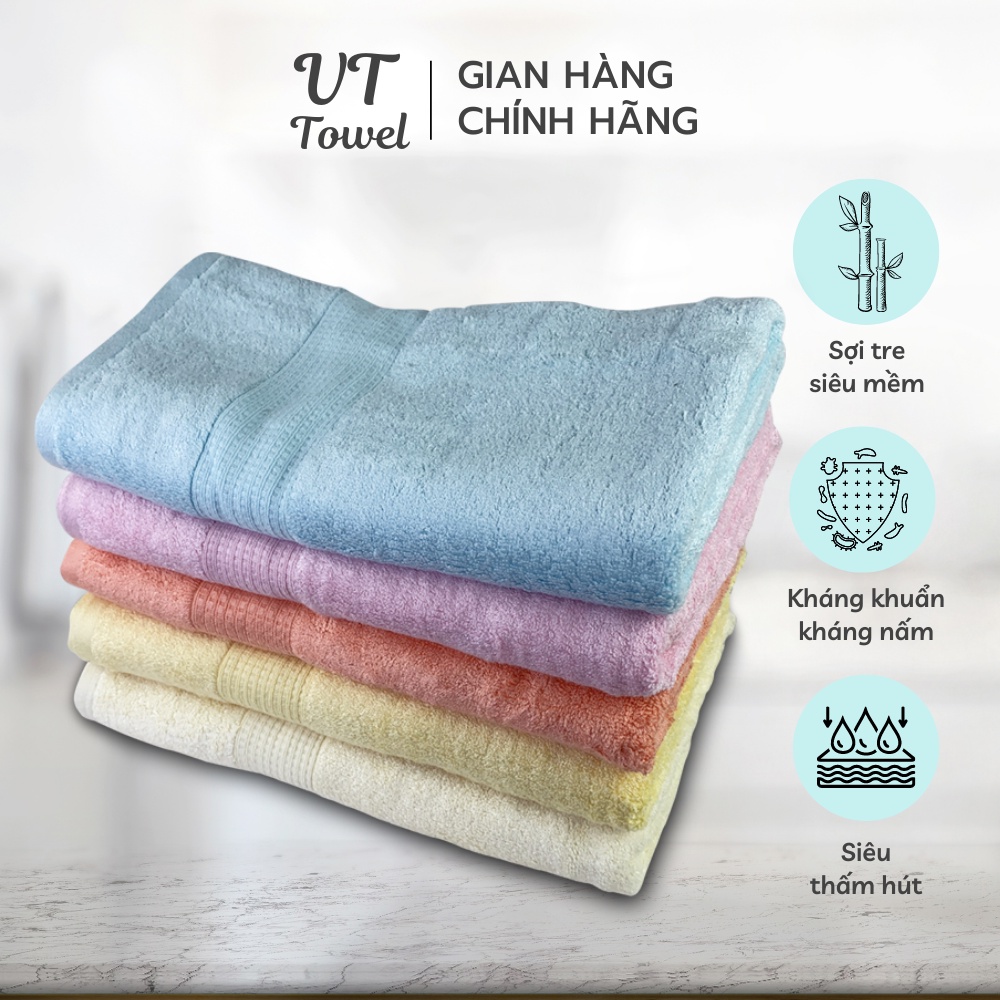 Khăn Tắm Sợi Tre Xuất Dư Size Lớn Lau Người Quấn Body Mềm Mịn Thấm Nước Kháng Khuẩn KT1002 KT0302