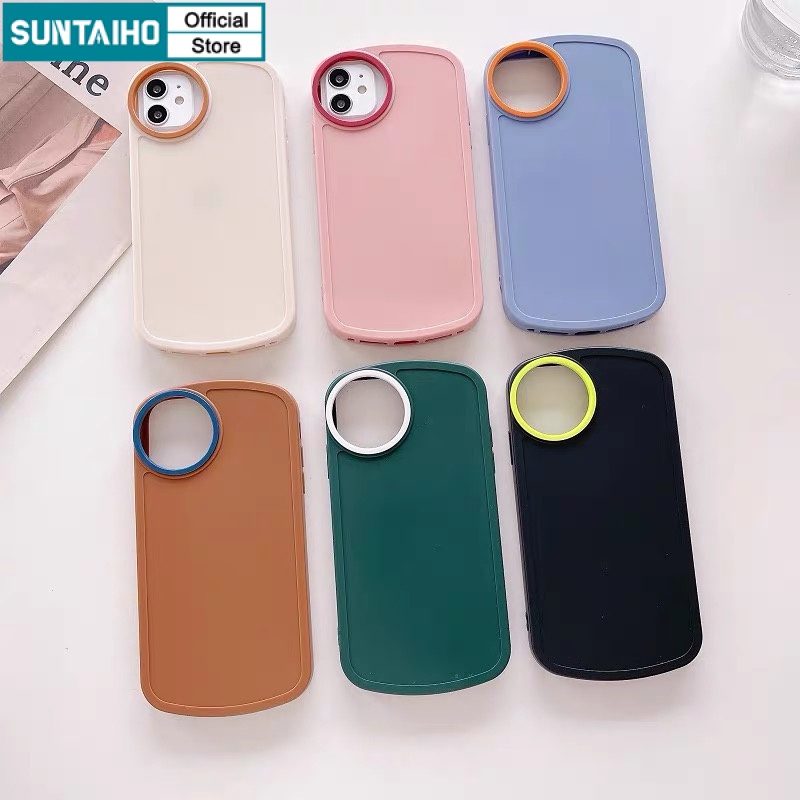 Suntaiho Ốp lưng iphone Ốp điện thoại tpu dẻo chống sốc chống rơi thích hợp cho iPhone 11 pro Max 12 13 pro Max 7 8 Plus X xr Xs Max