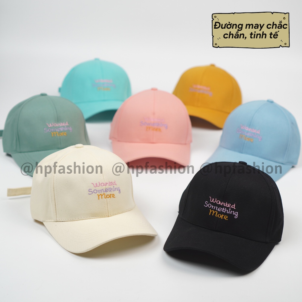 Mũ lưỡi trai ❤️ Nón kết thêu hình chữ Wanted chất kaki cao cấp form unisex nam nữ N49 - Happy Style